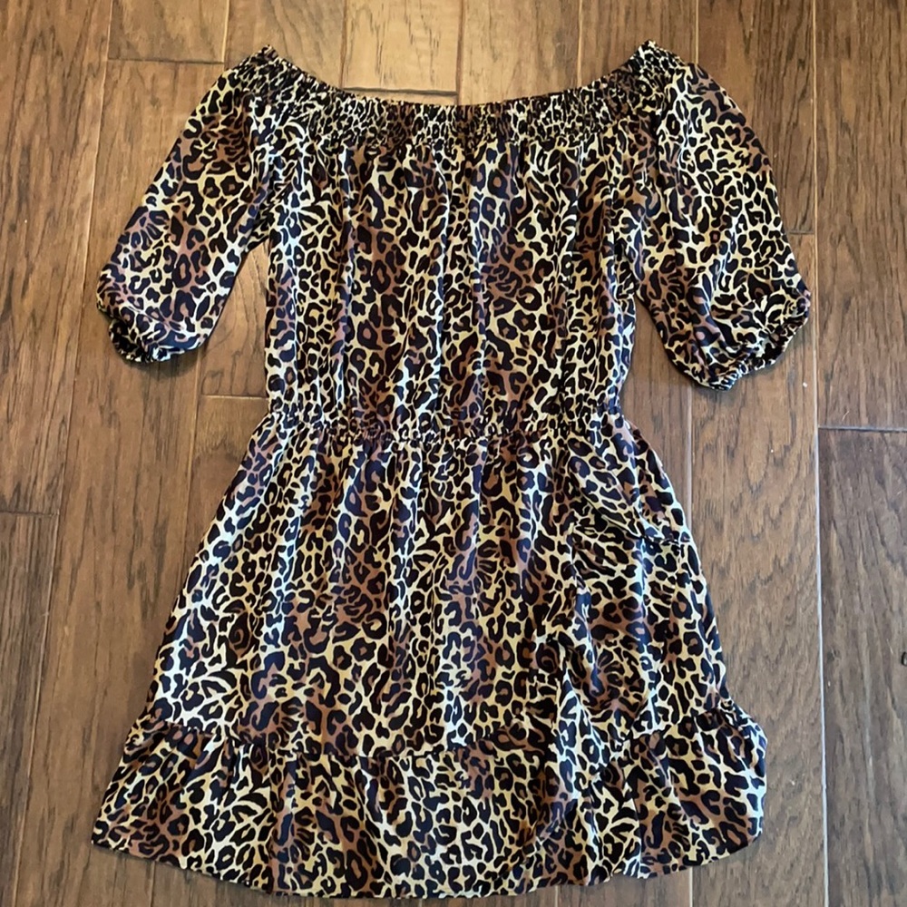 NWT Lilly Pulitzer leopard dress romper L